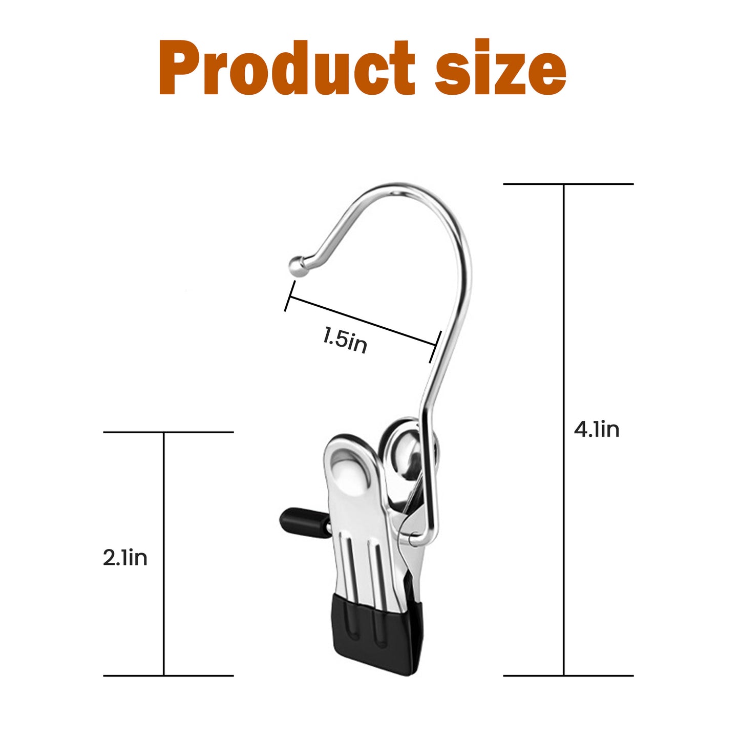 16 Counts Boot Hangers for Closet, Premium Anti-Rust Metal Hanging Hook Clips, Multi Function Clips for Home and Travel, Clothespins Clip Hangers for Pants Hats Socks Gloves Towels