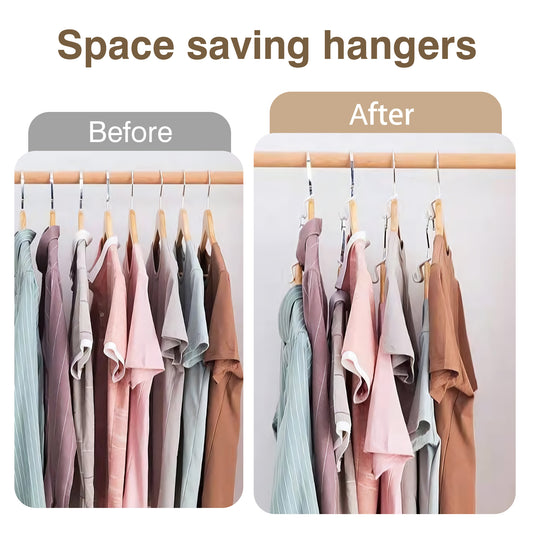 20 Counts Hanger Connector Hooks, Hangers Space Saving Hooks, Clothes Hanger Connector Hooks, Multiple Random Colors