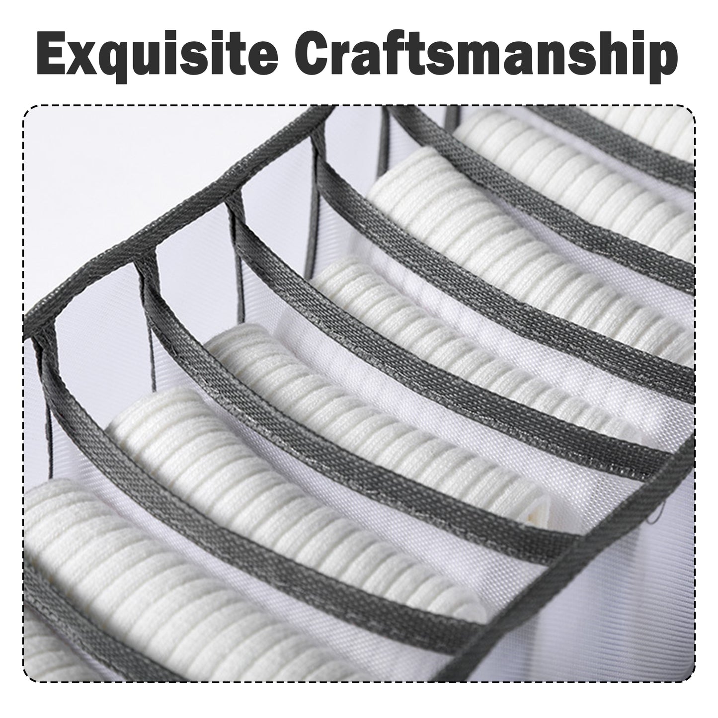 3 Counts Foldable Underwear Organizer, Drawer Organizer Divider Bins for Bras, Socks, Ties, Underwear Storage Box