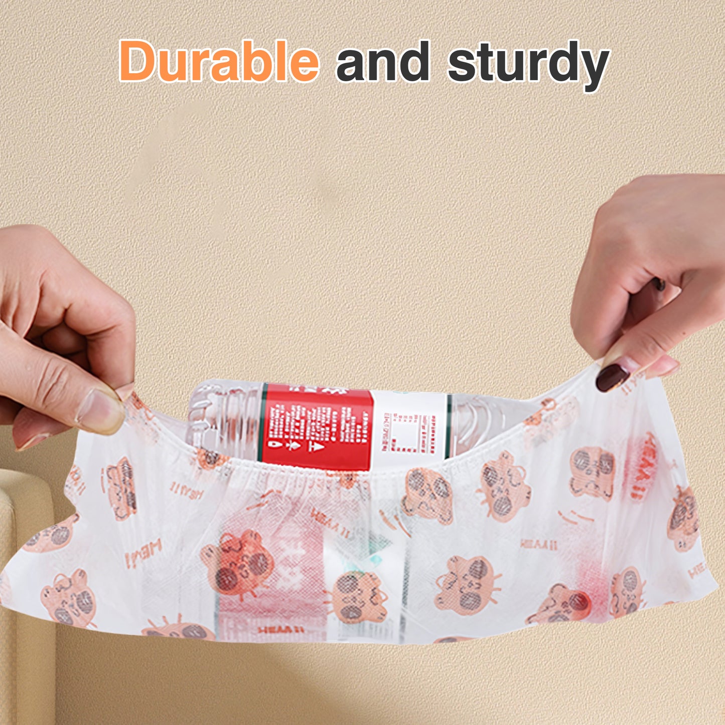 50 Counts Shoe Covers Disposable, Small Cute Durable Non Slip Boot Covers, Bowling Shoe Covers for Kid Child