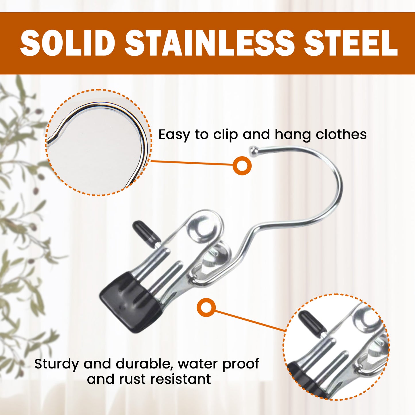 16 Counts Boot Hangers for Closet, Premium Anti-Rust Metal Hanging Hook Clips, Multi Function Clips for Home and Travel, Clothespins Clip Hangers for Pants Hats Socks Gloves Towels