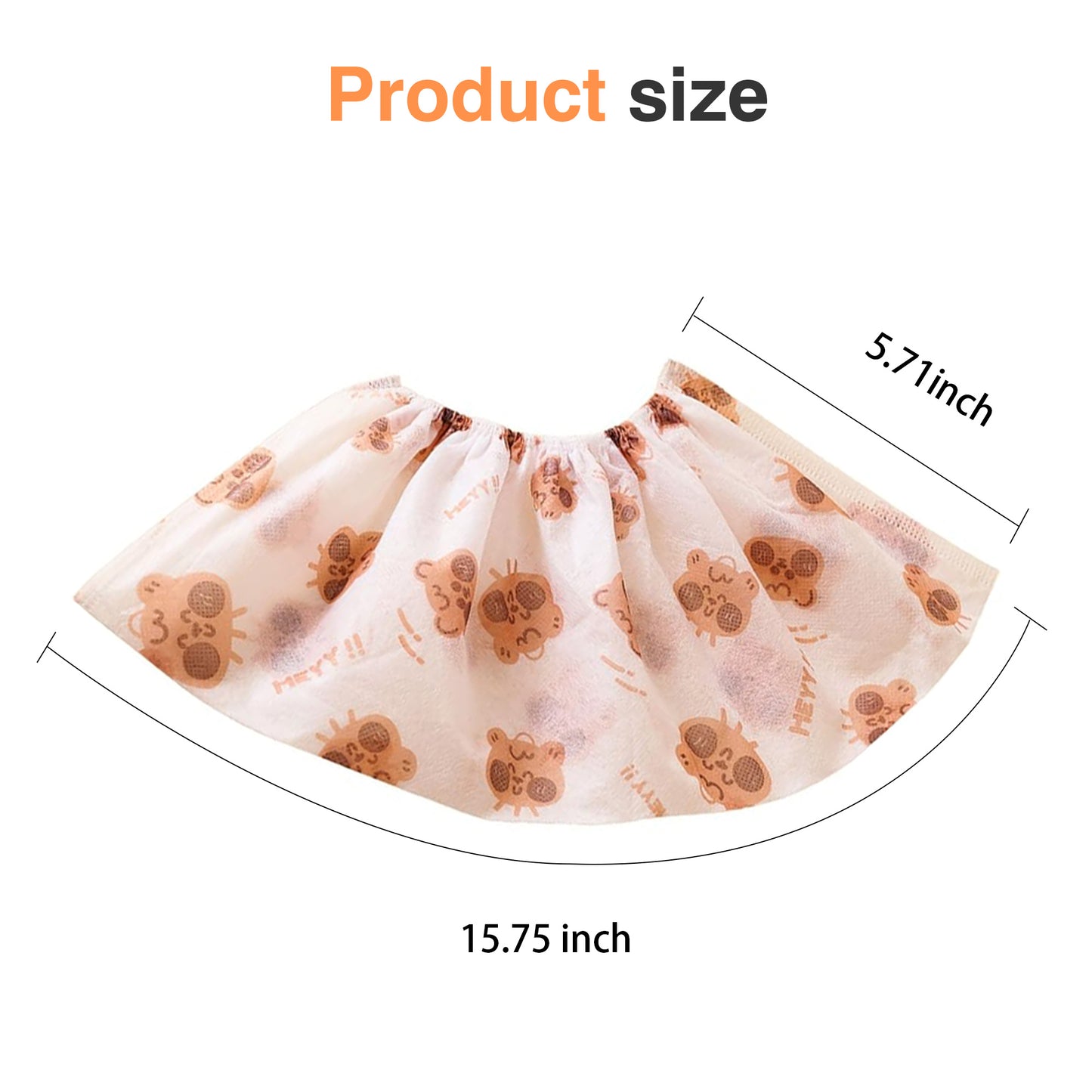 50 Counts Shoe Covers Disposable, Small Cute Durable Non Slip Boot Covers, Bowling Shoe Covers for Kid Child