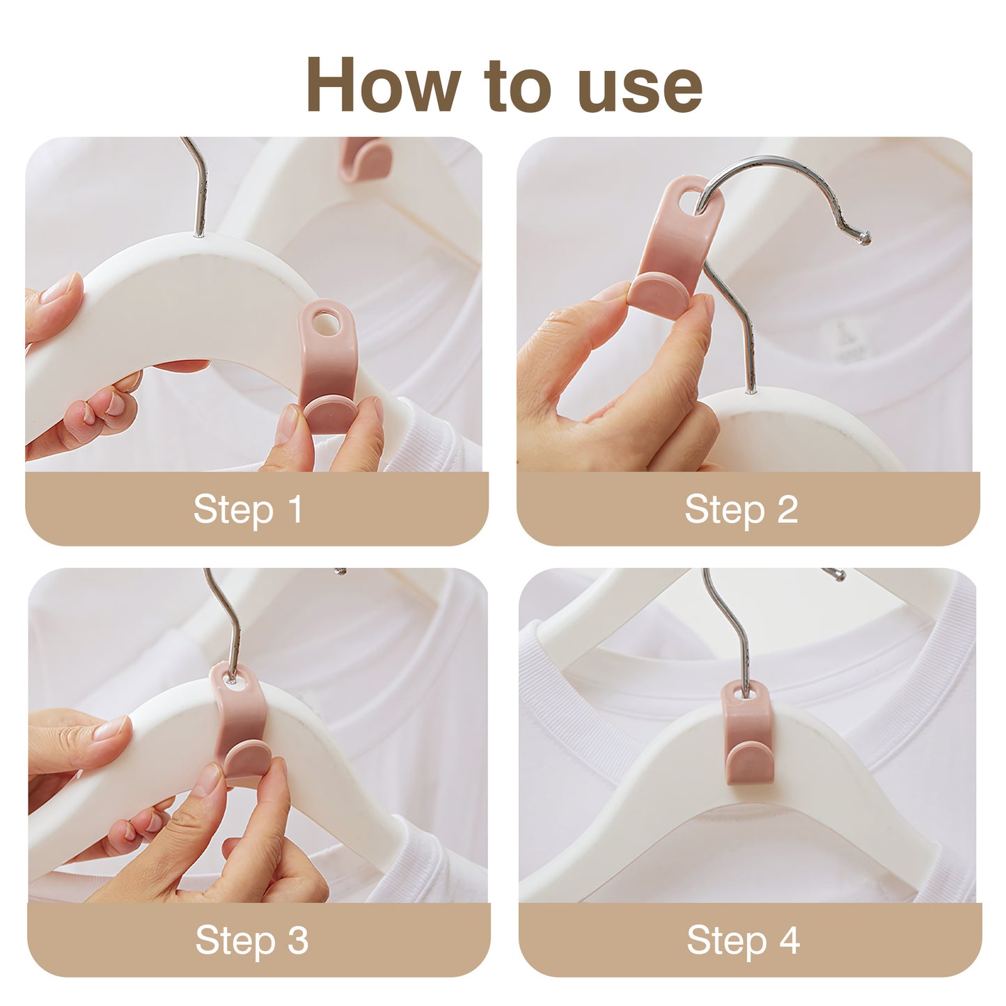 20 Counts Hanger Connector Hooks, Hangers Space Saving Hooks, Clothes Hanger Connector Hooks, Multiple Random Colors